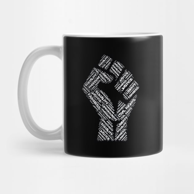 Civil Rights Black Power Fist Pride by TeeShirt_Expressive